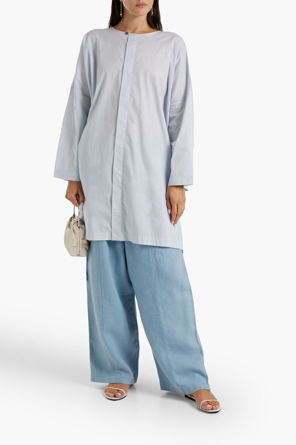 ESKANDAR Cotton-voile tunic