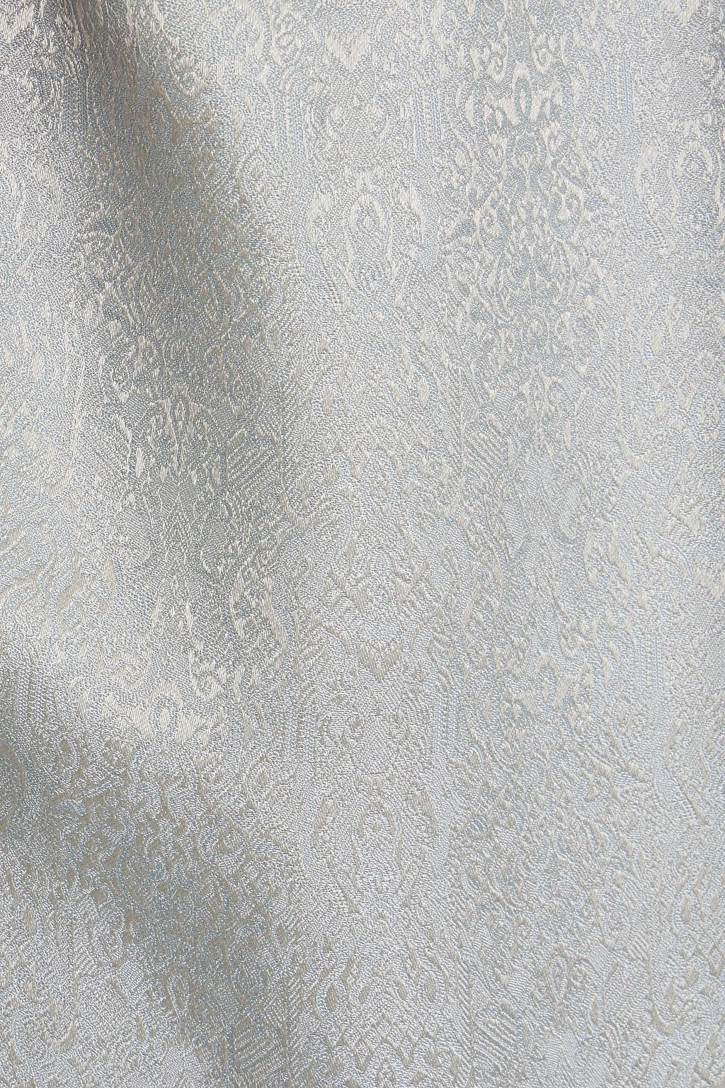 ESKANDAR Satin-jacquard top