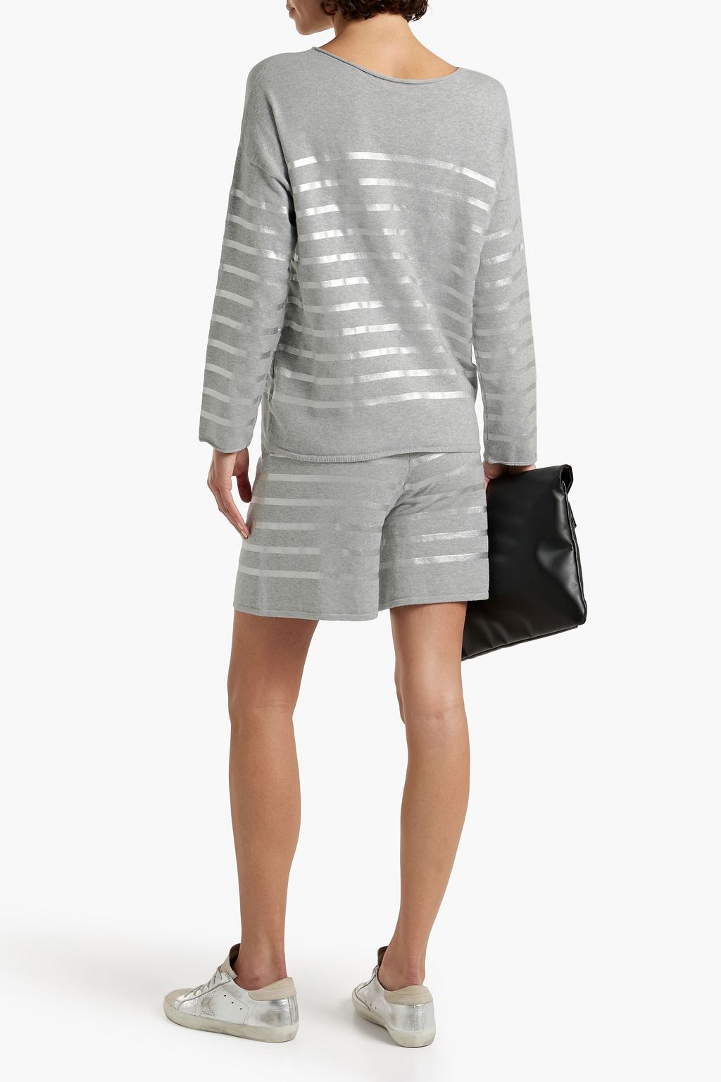 MAJESTIC FILATURES Striped cotton-blend sweater