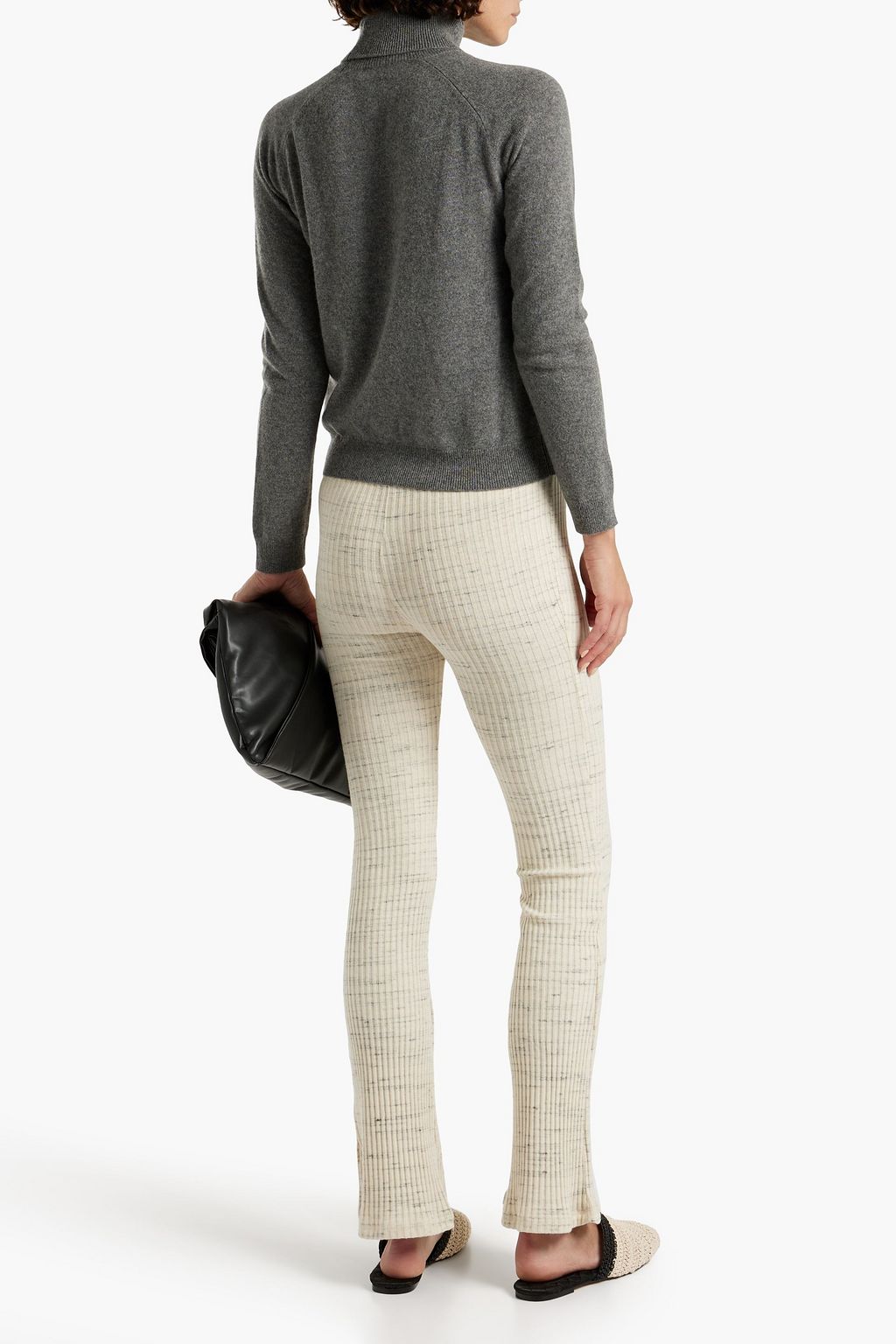 MAJESTIC FILATURES Mélange cashmere turtleneck sweater