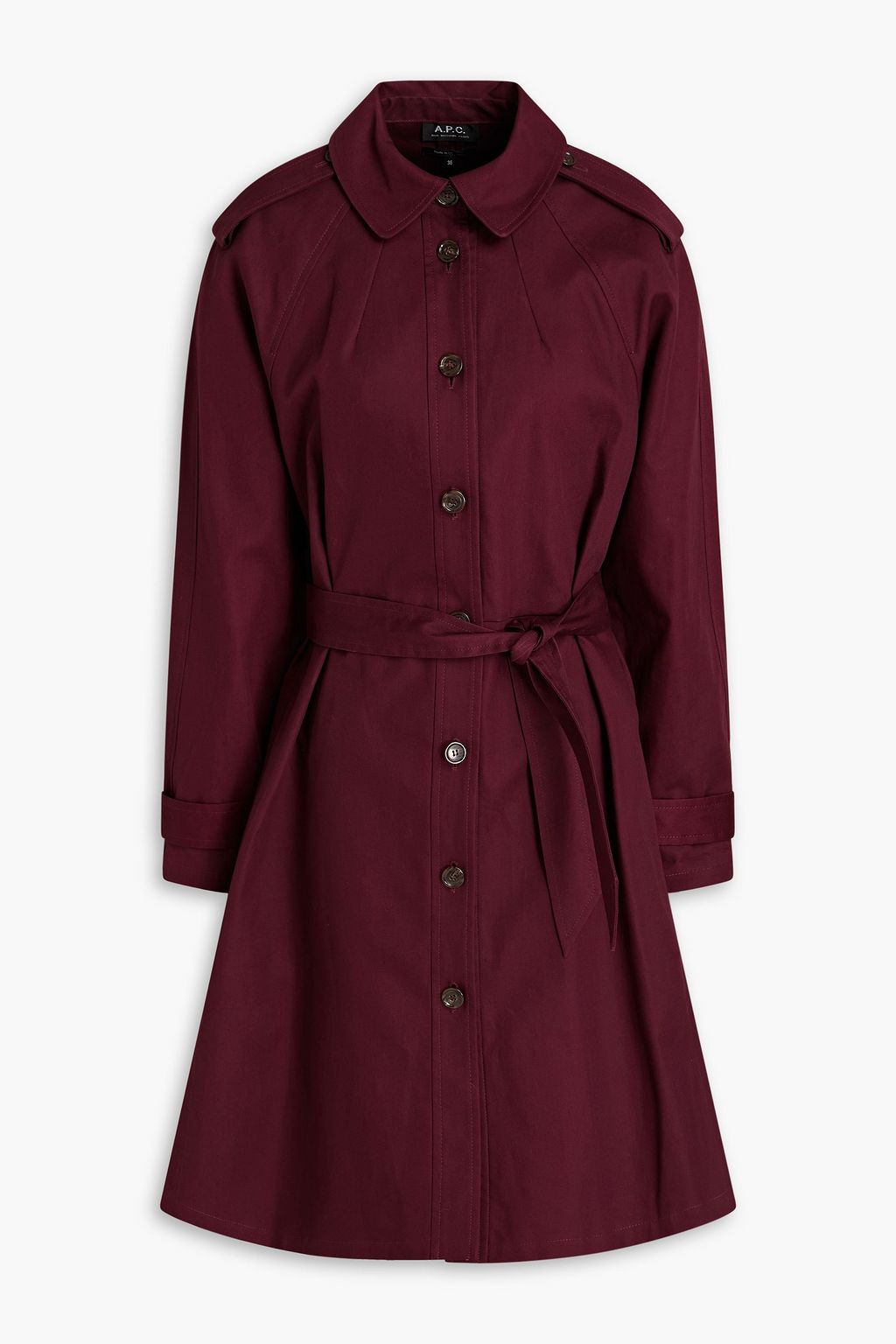 strække hvor som helst lækage A.P.C. Belted cotton trench coat | Sale up to 70% off | THE OUTNET