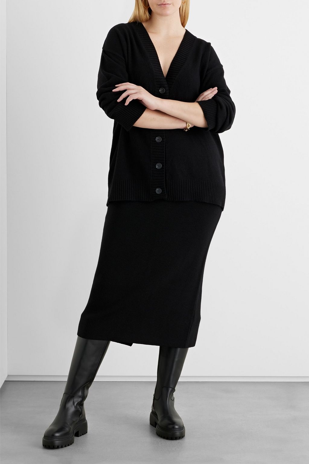 IRIS & INK Ivy Cardigan aus recyceltem Kaschmir