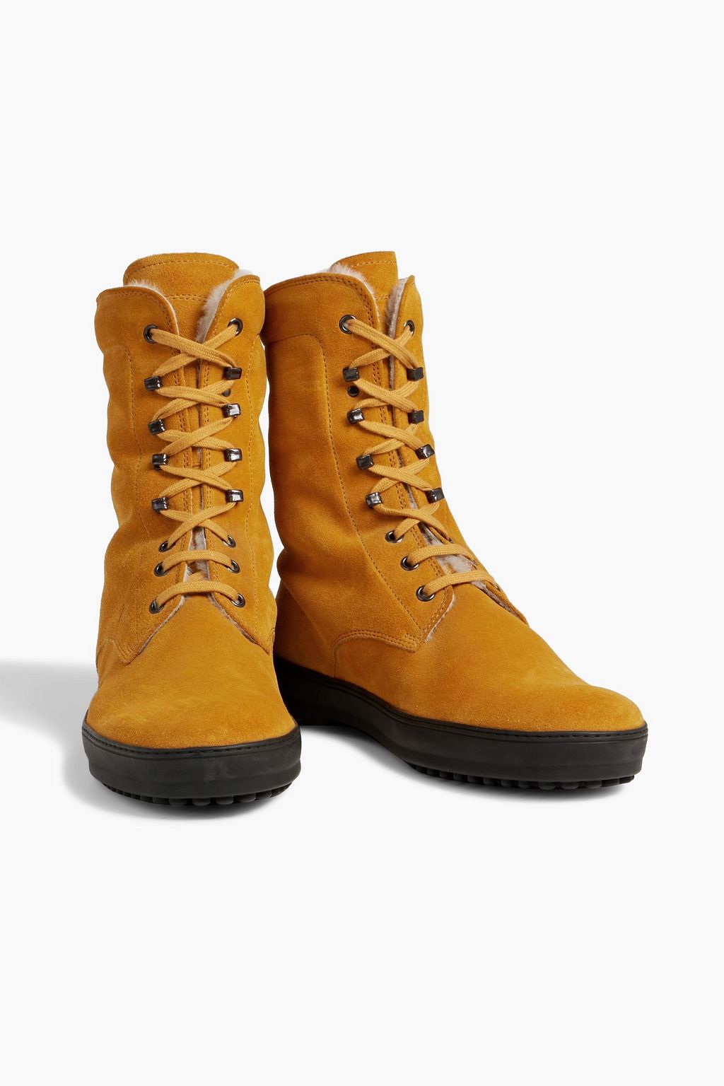 TOD'S Suede lace-up boots