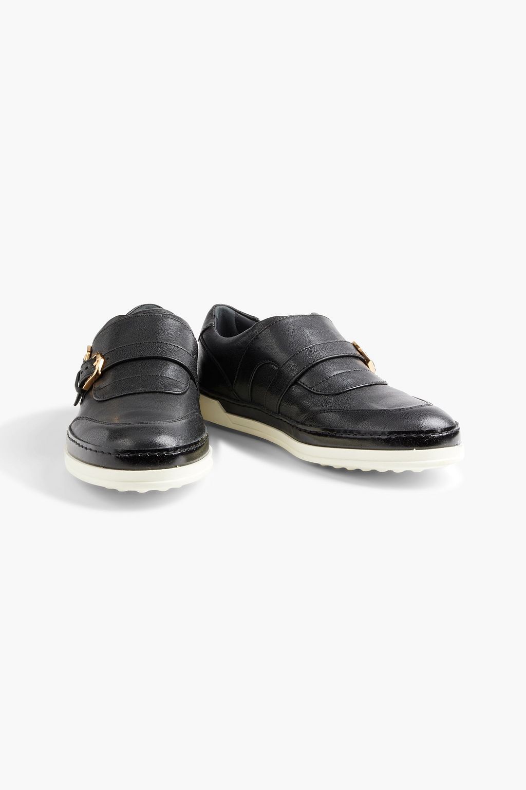 TOD'S Buckled leather sneakers