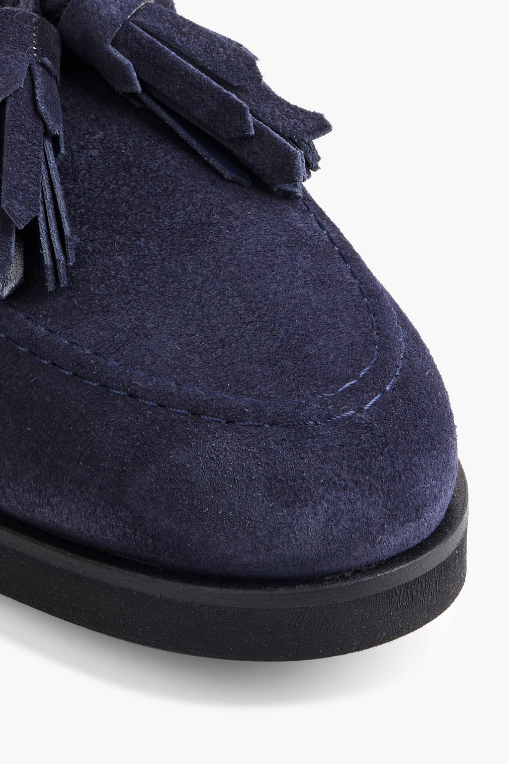 TOD'S Tasseled suede loafers