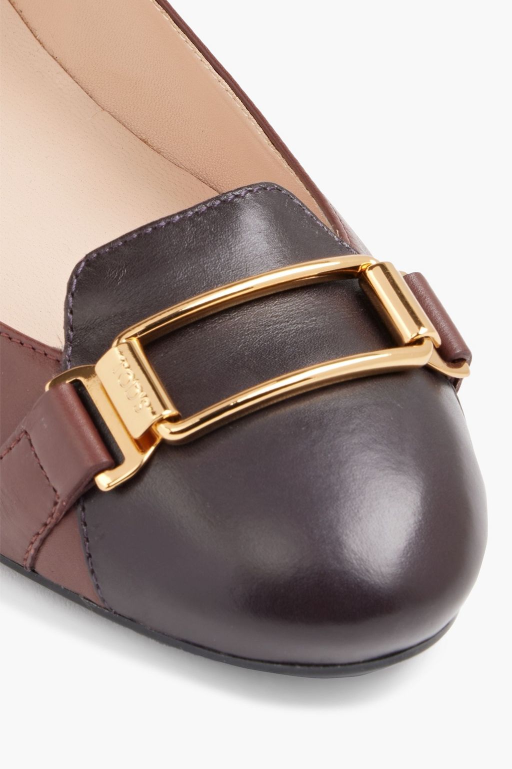 TOD'S Two-tone leather ballet flats