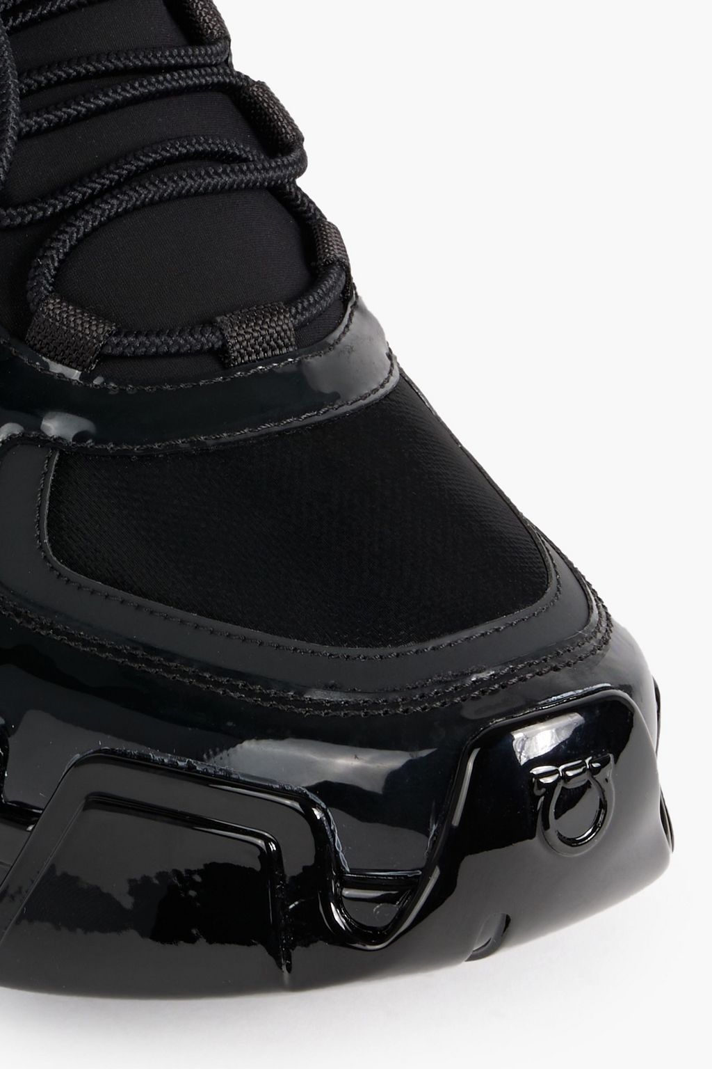 FERRAGAMO Cimbra rubber and neoprene exaggerated-sole sneakers