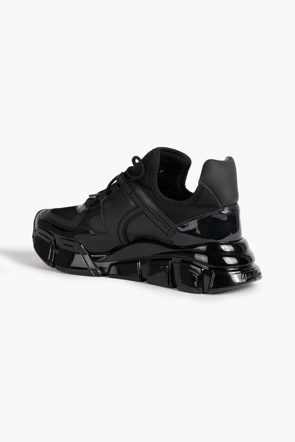 FERRAGAMO Cimbra rubber and neoprene exaggerated-sole sneakers