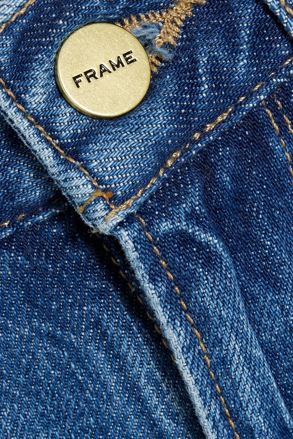 FRAME Le Pixie Palazzo high-rise wide-leg jeans