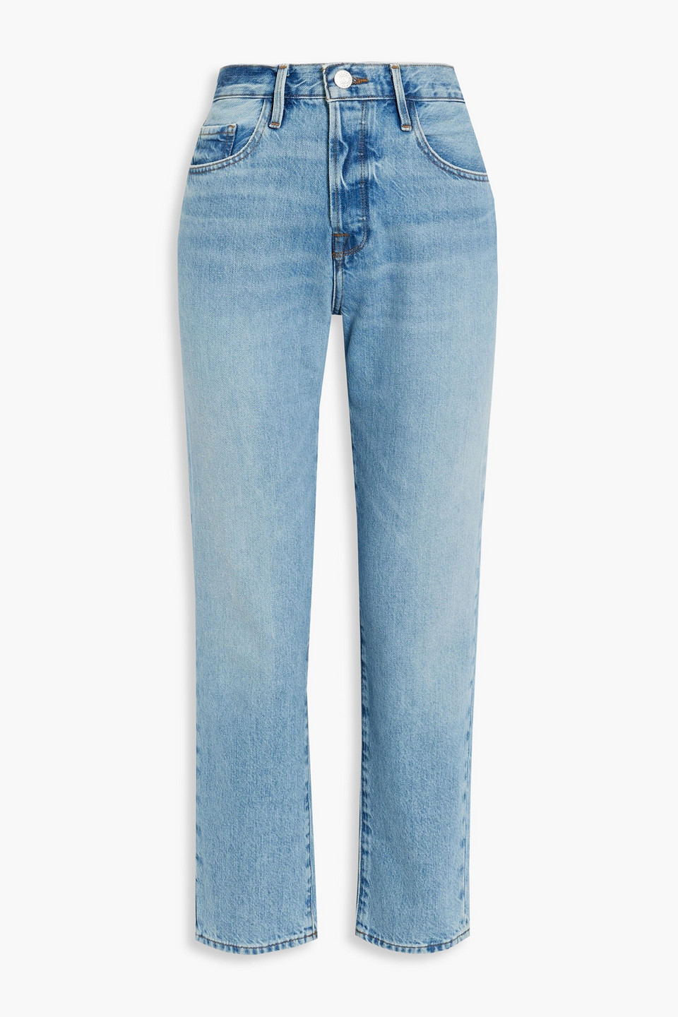 Frame Le Original High-rise Straight-leg Jeans In Blue