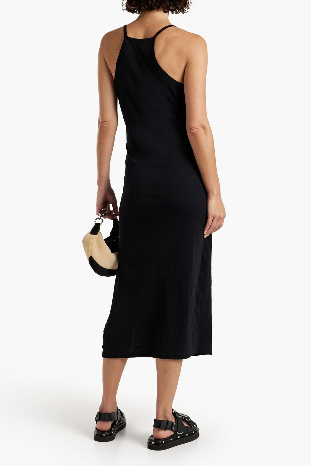 FRAME Pima cotton-jersey midi dress