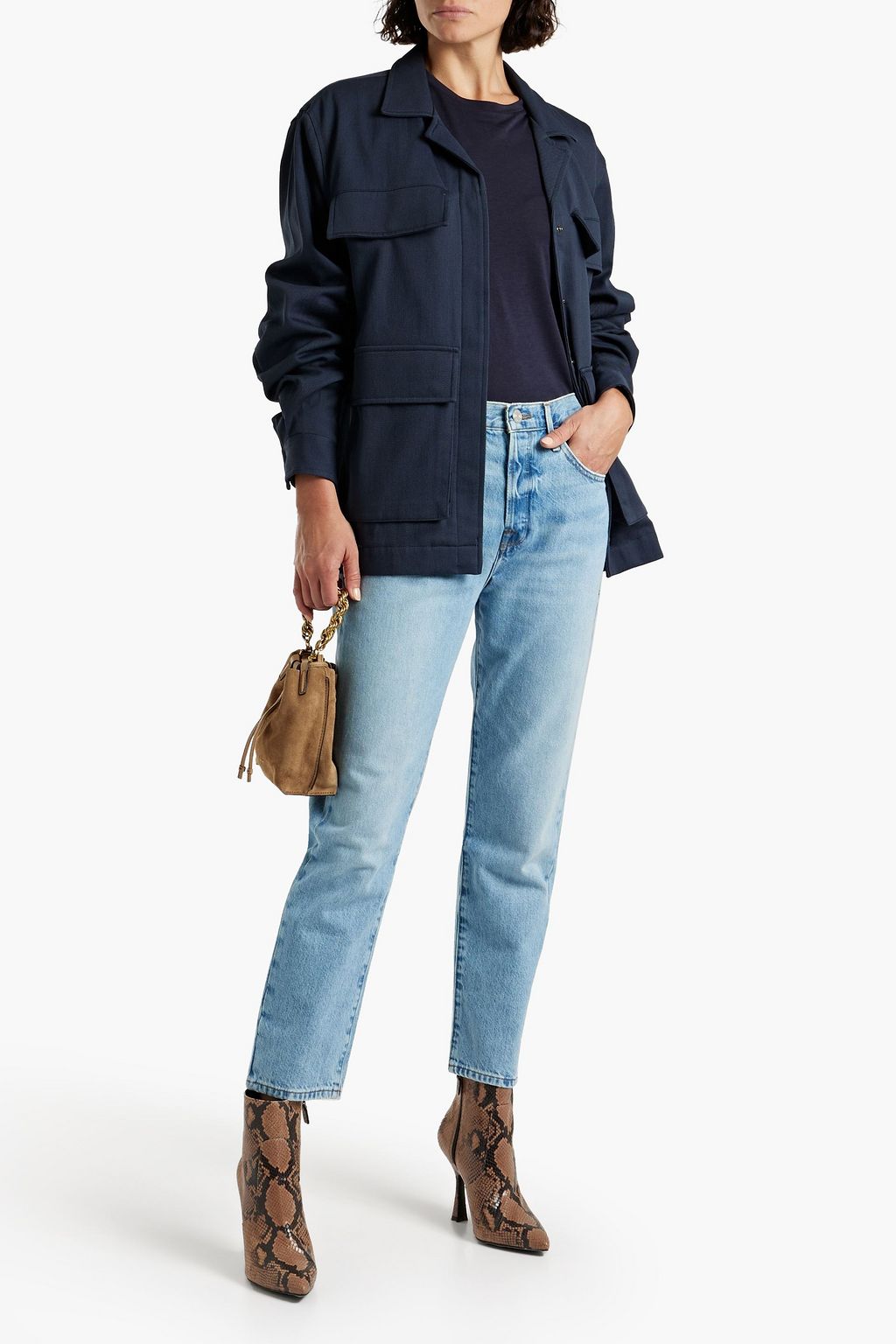 FRAME Cotton-blend twill jacket