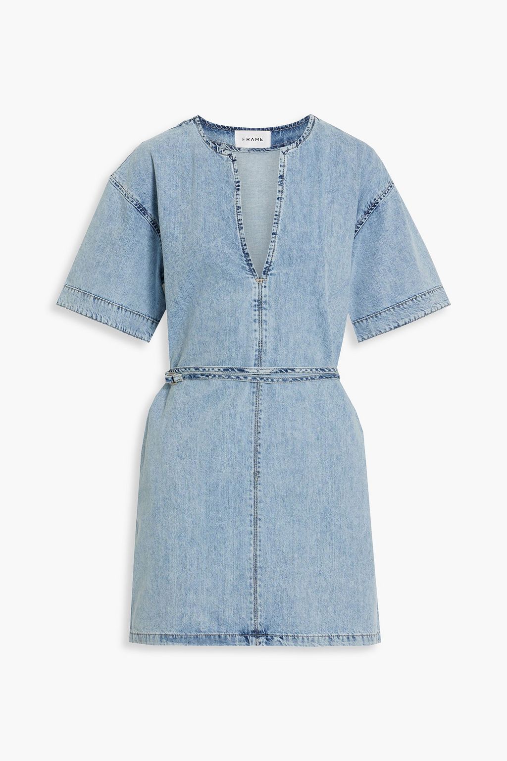 White denim mini clearance dress