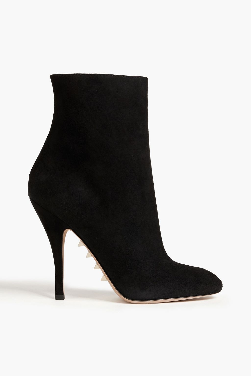 Valentino rockstud cheap suede ankle boots