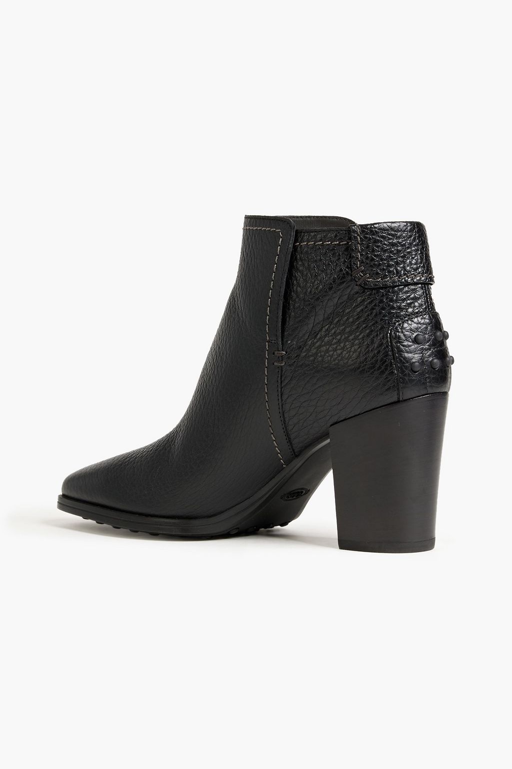 TOD'S Pebbled-leather ankle boots