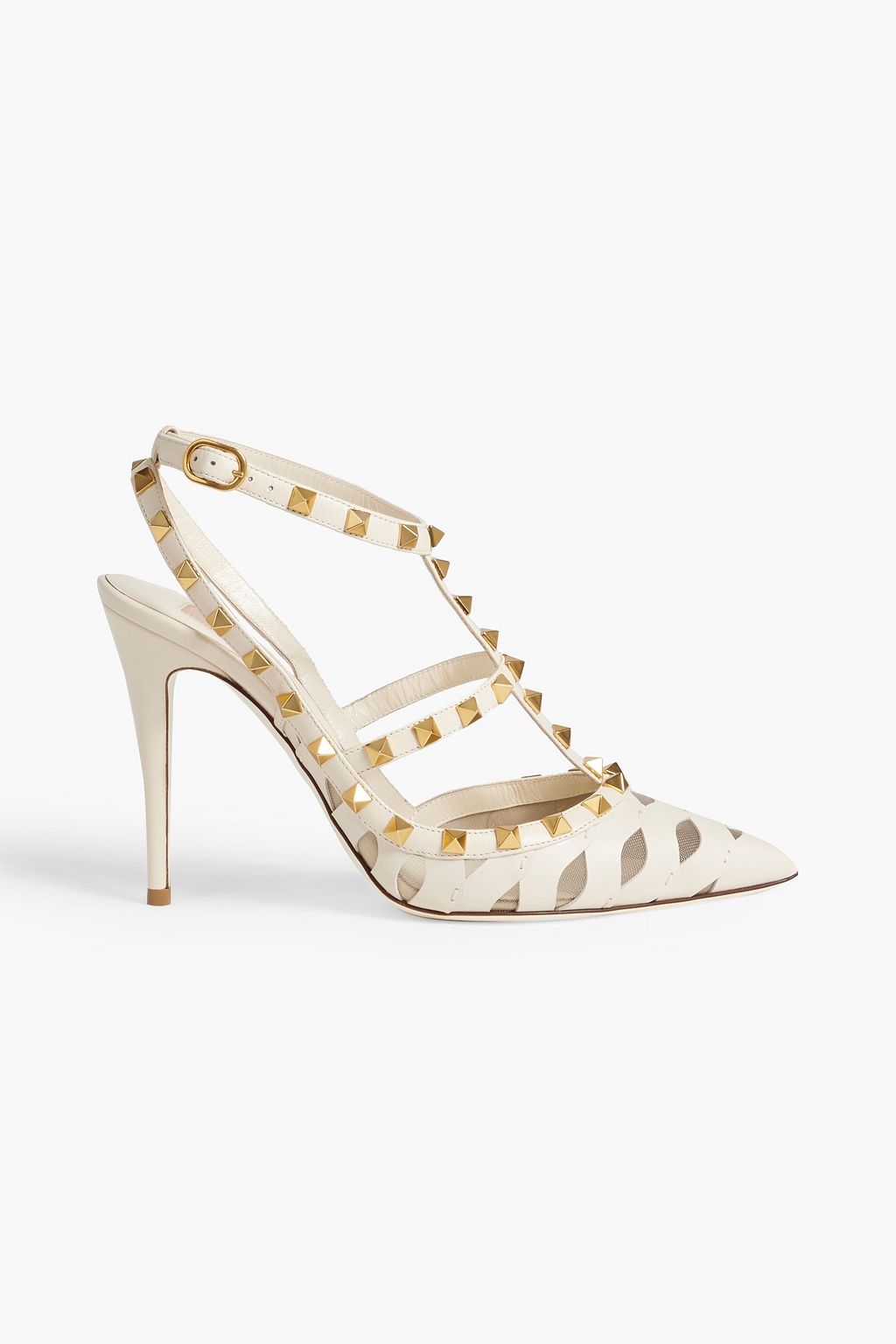 faktureres Gør det godt Wrap VALENTINO GARAVANI Rockstud laser-cut leather and mesh pumps | Sale up to  70% off | THE OUTNET