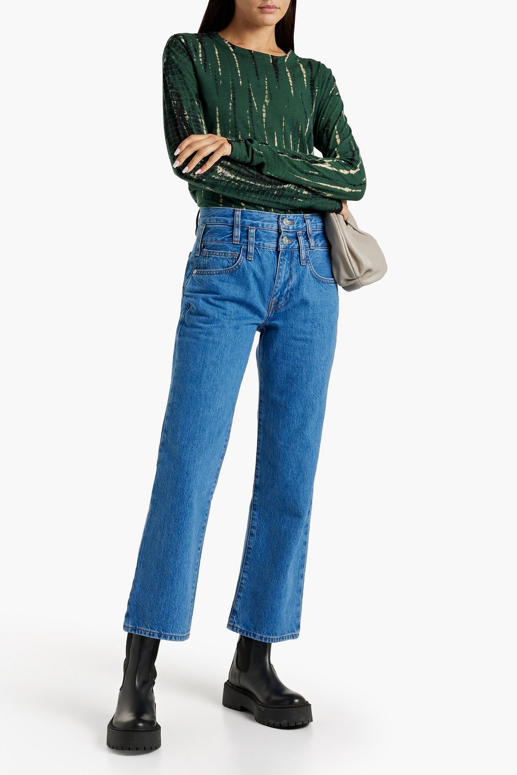 FRAME Le Jane cropped high-rise straight-leg jeans