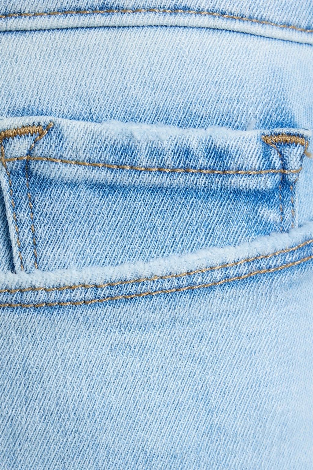 FRAME بنطلون جينز ’لو سيلفي سليندر’ بقصة أرجل مستقيمة وخصر مرتفع