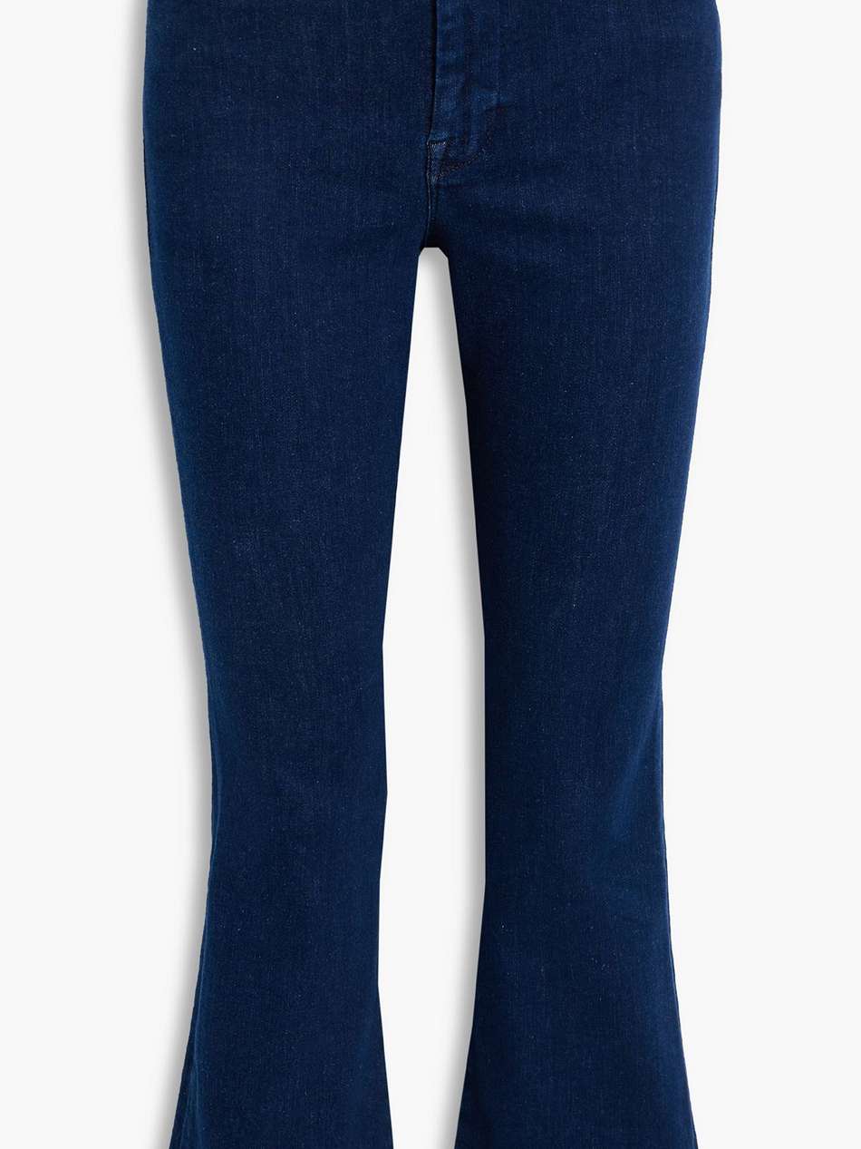 le crop mini boot cropped mid-rise bootcut jeans