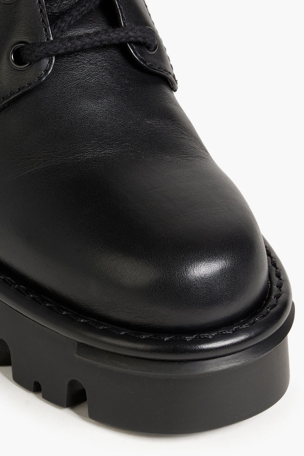 VALENTINO GARAVANI VLOGO leather combat boots
