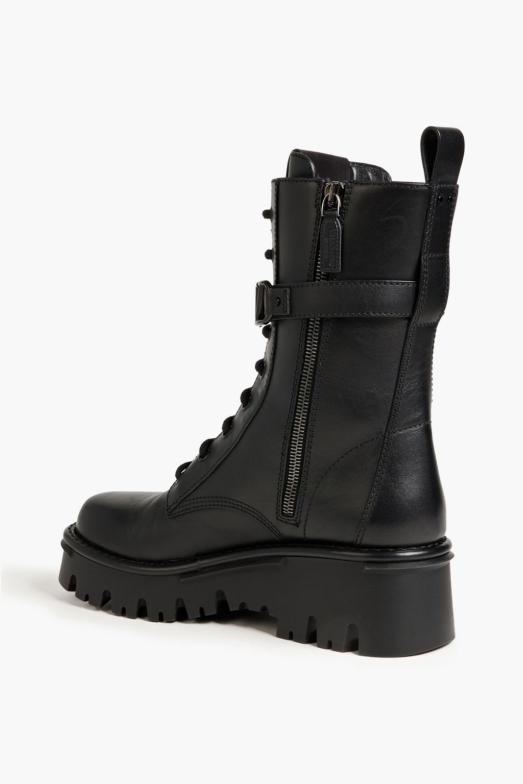 VALENTINO GARAVANI VLOGO leather combat boots