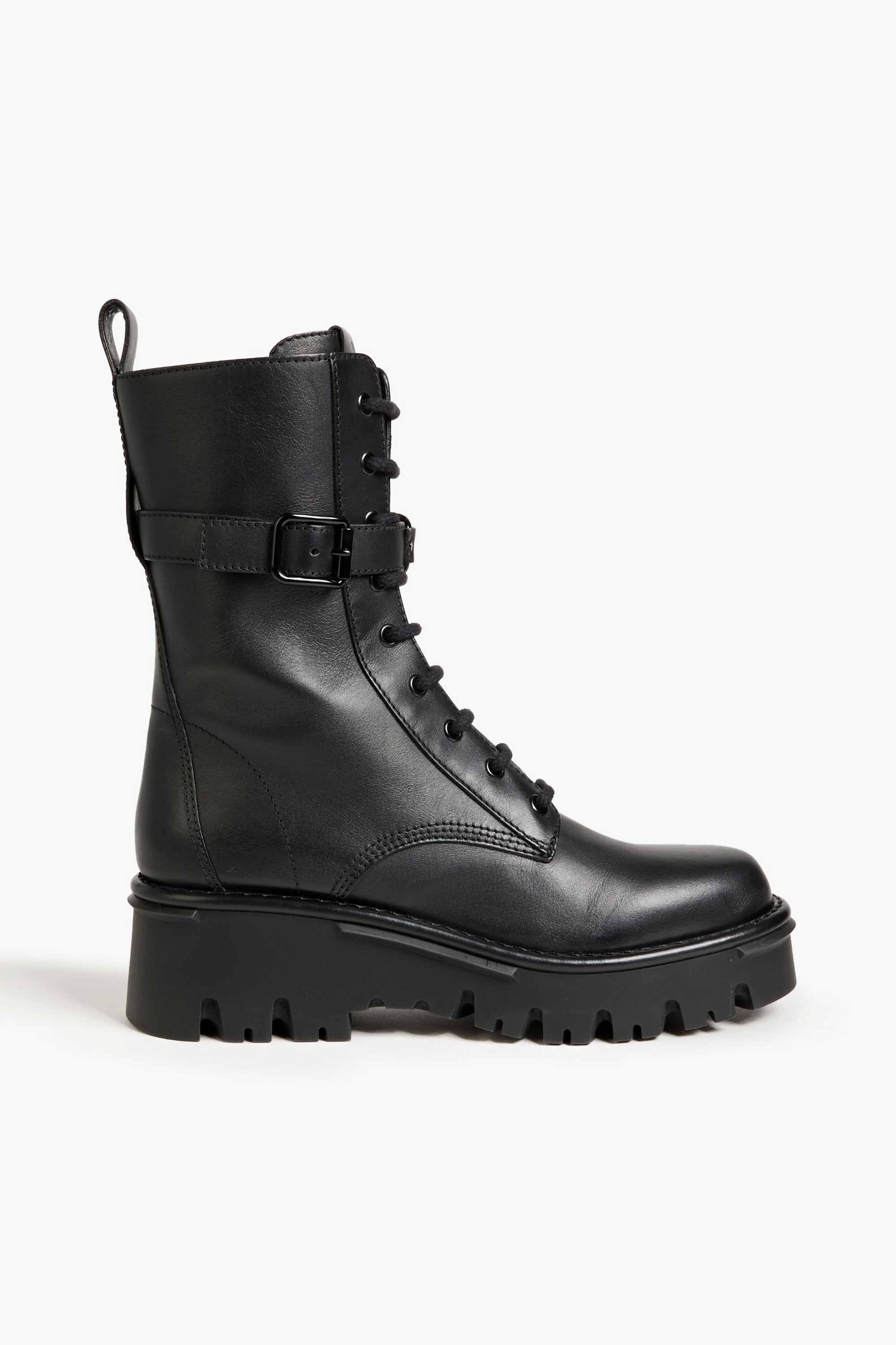 Valentino Garavani VLOGO leather combat boots