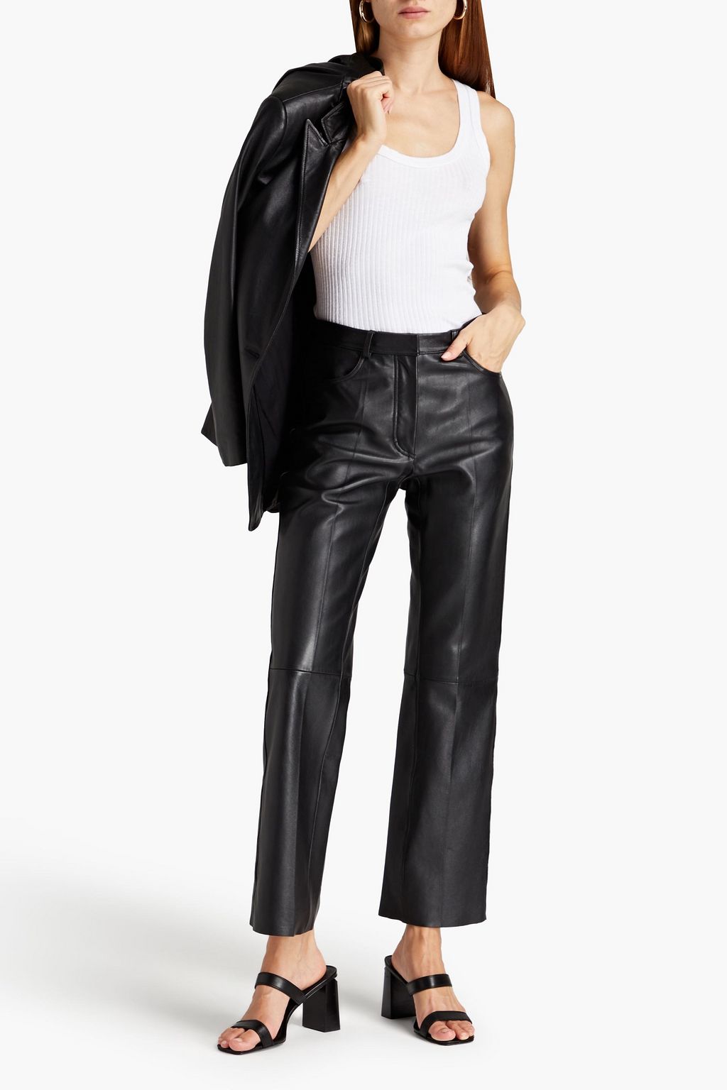 ENZA COSTA Cotton-blend ribbed jersey tank