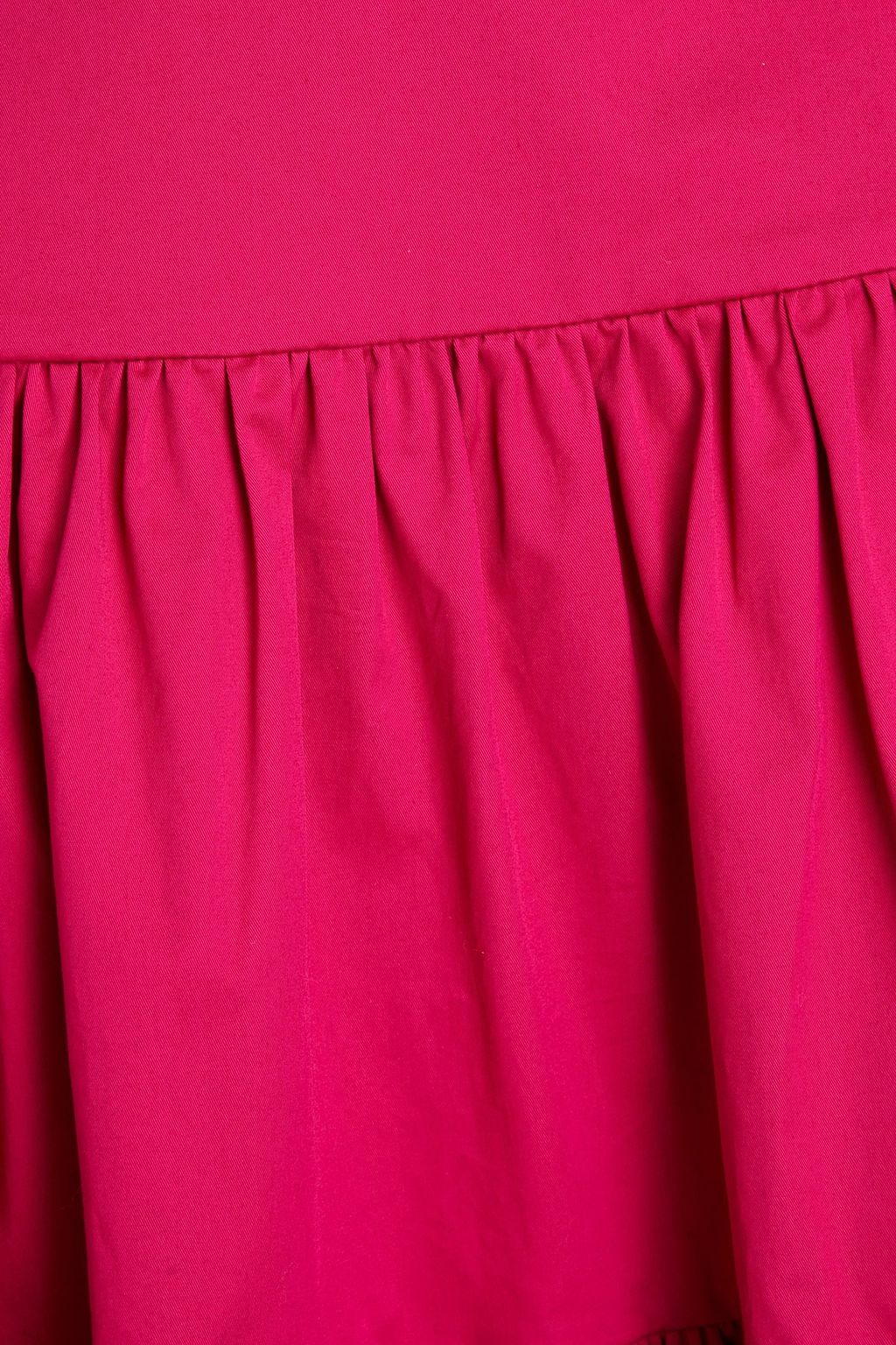 OSCAR DE LA RENTA Minirock aus Twill aus einer Baumwollmischung mit Rüschen