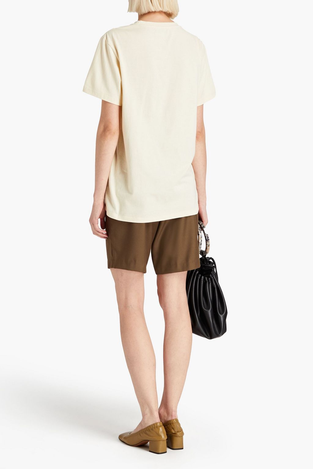 REJINA PYO Murphy T-Shirt aus Bio-Baumwoll-Jersey mit Applikationen
