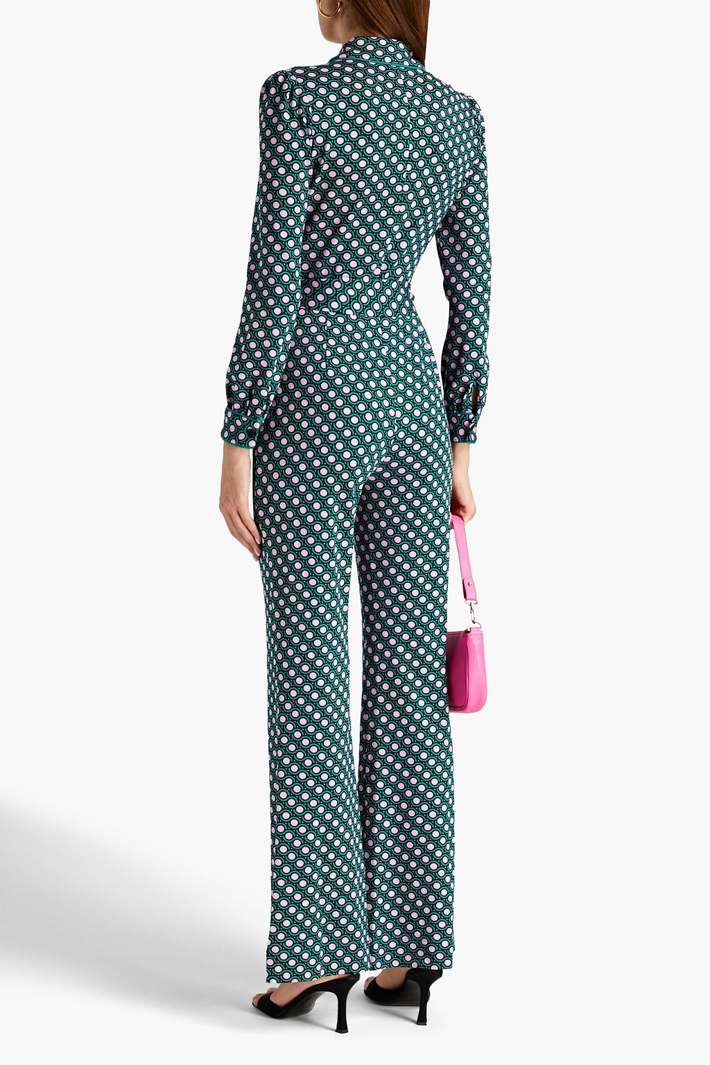 DIANE VON FURSTENBERG Milly printed stretch-jersey jumpsuit