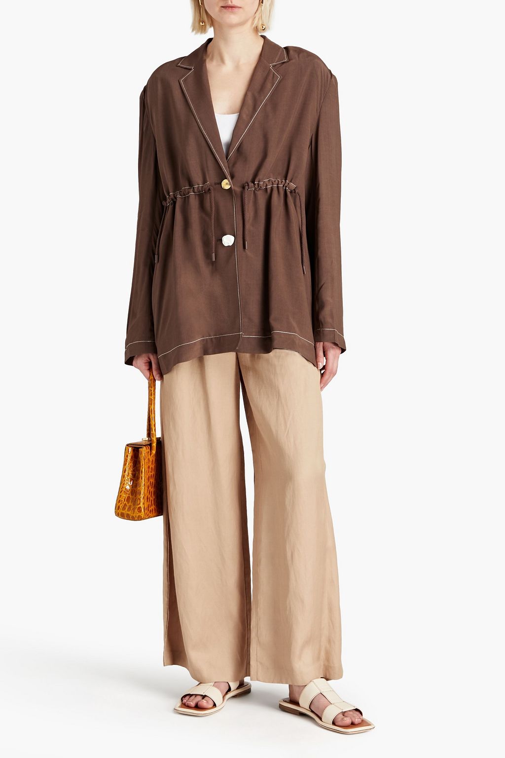 REJINA PYO Rhys Blazer aus Taft