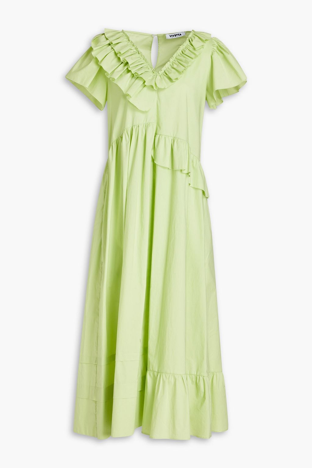 Kate spade poplin outlet ruffle tiered dress