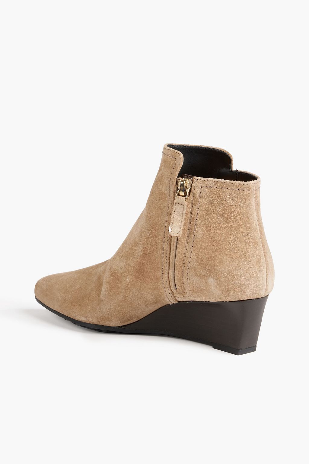 suede wedge ankle boots
