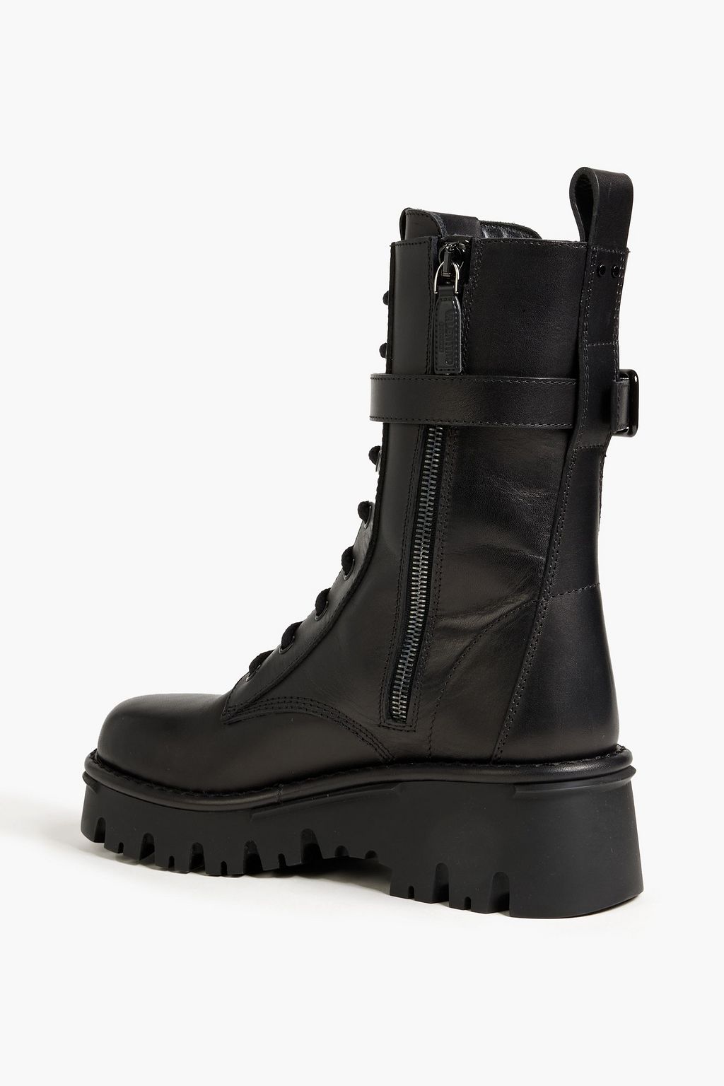 VALENTINO GARAVANI VLOGO leather combat boots