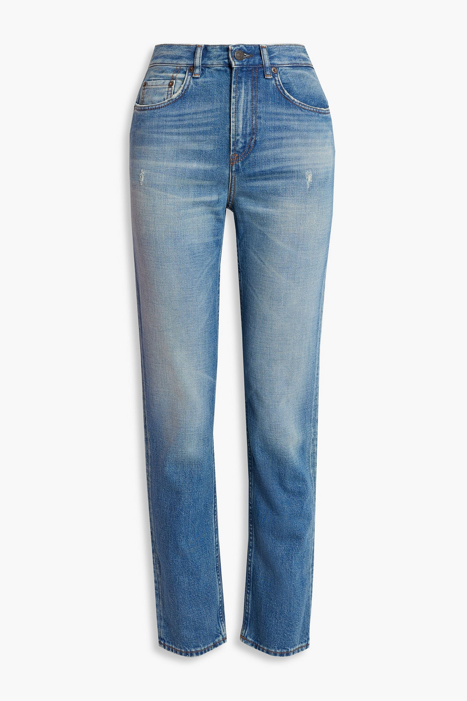 Acne Studios 1977 High-rise Bootcut Jeans In Mid Blue
