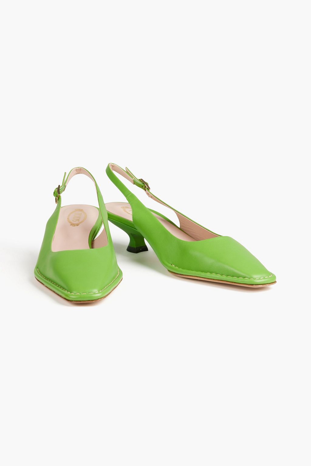 TOD'S Leather slingback pumps
