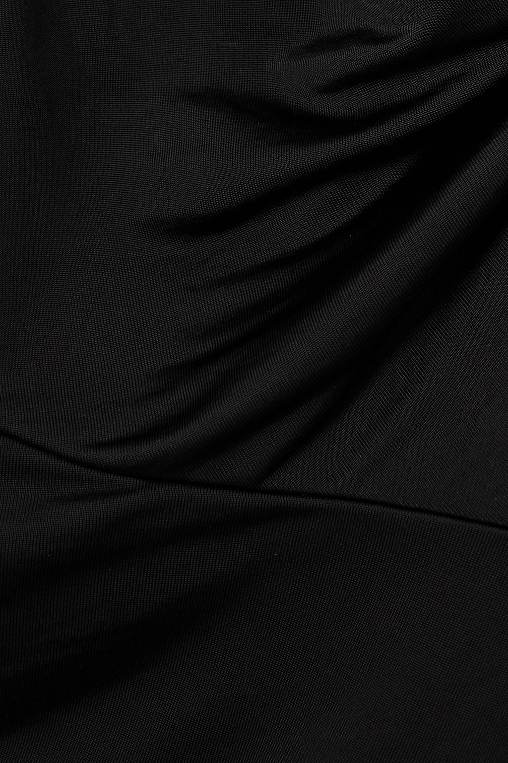 ALEXANDER WANG Asymmetric draped stretch-jersey midi dress