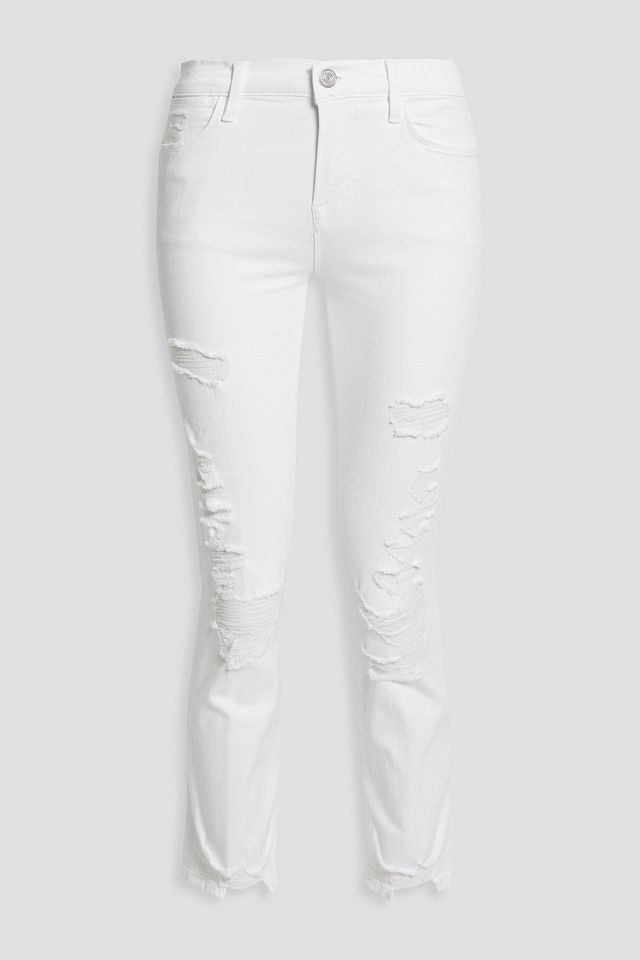 Le High Straight cropped high-rise slim-leg jeans