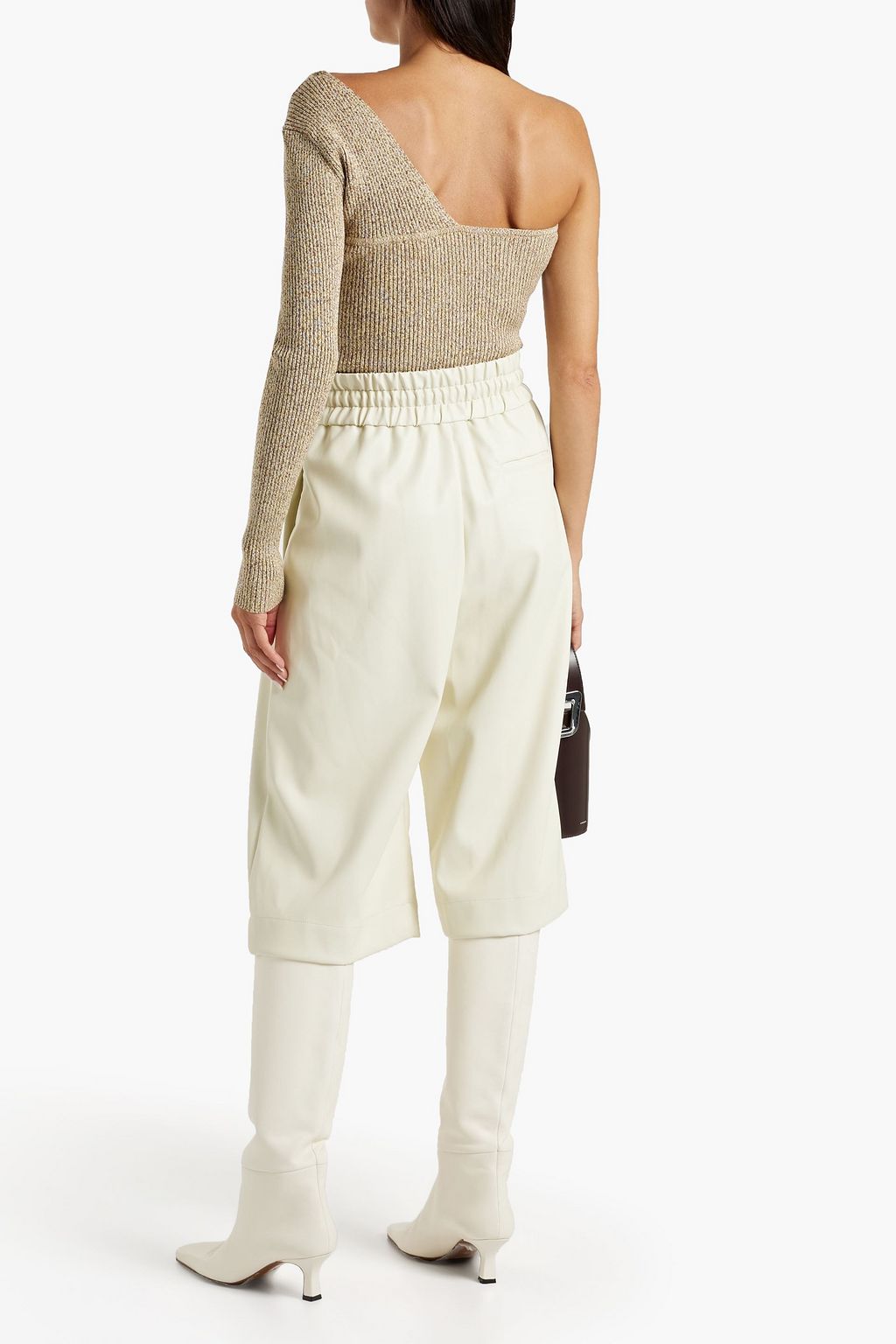 3.1 PHILLIP LIM Pleated faux leather culottes