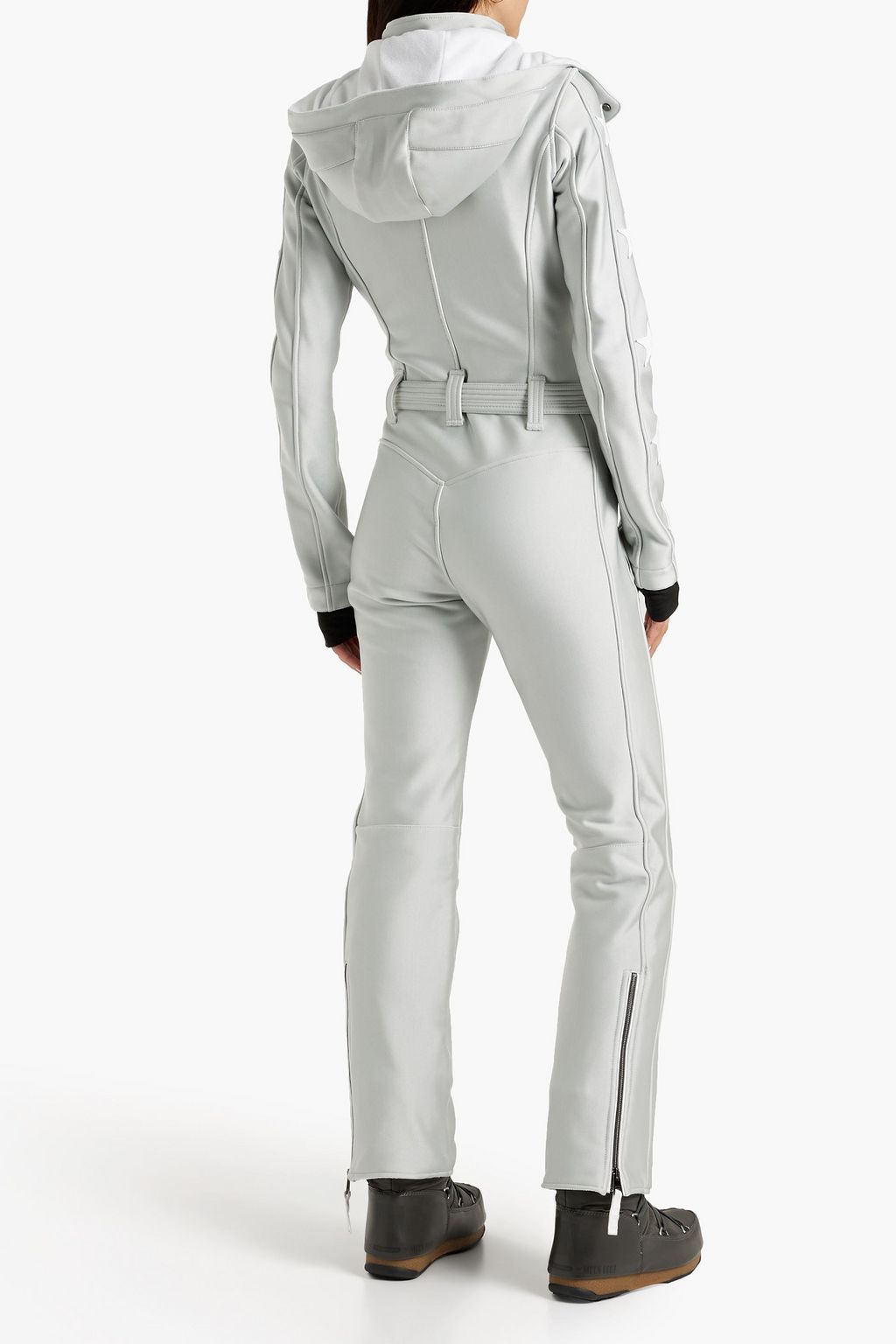 JETSET Magic Ghoster Glam belted hooded ski suit