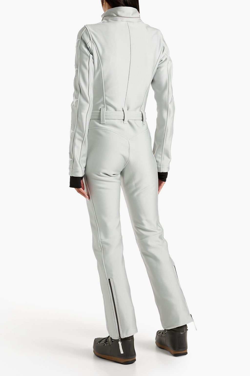 JETSET Magic Ghoster Glam belted hooded ski suit