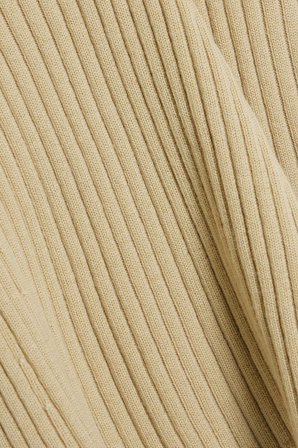 CHLOÉ Ribbed wool and cashmere-blend tank