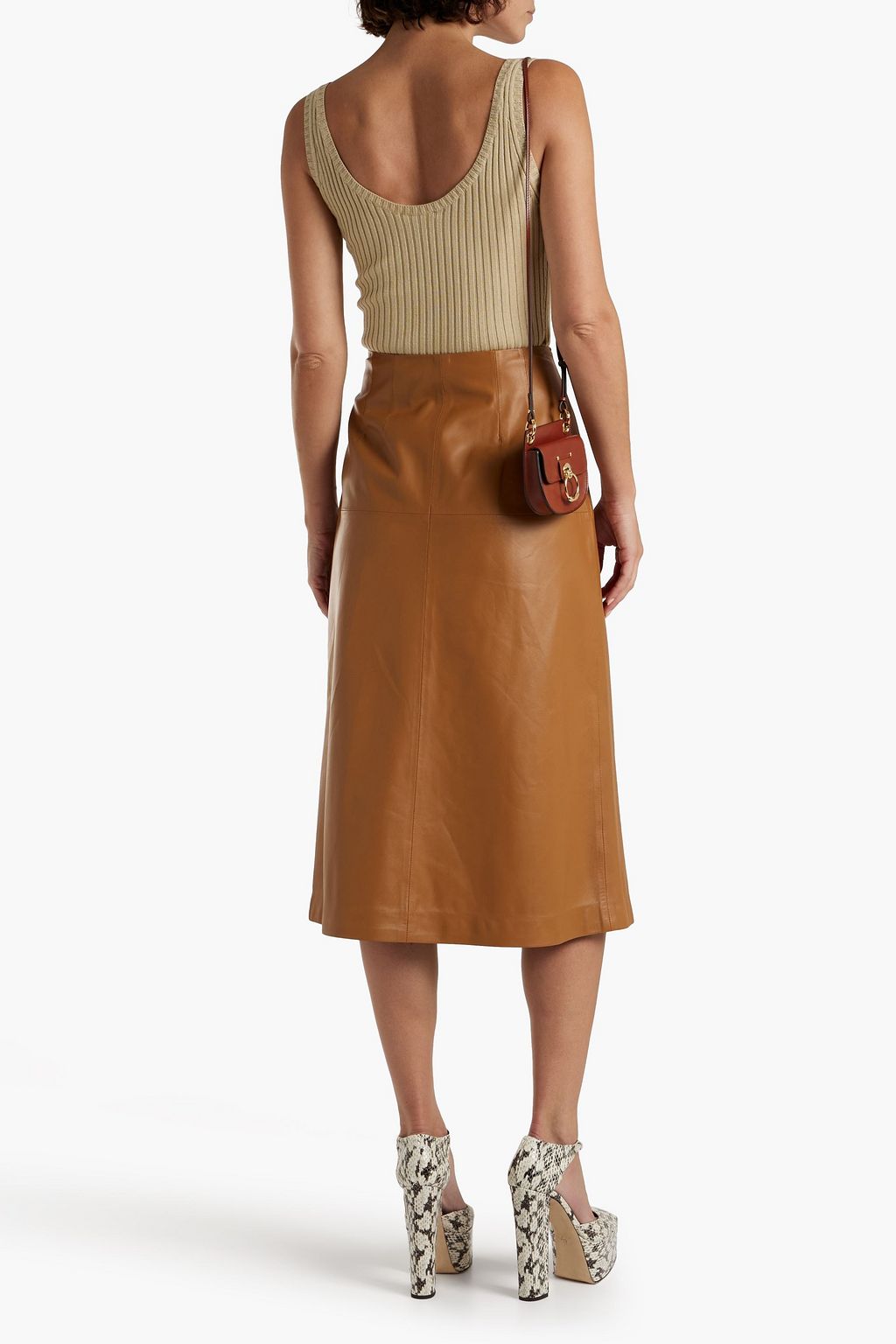 CHLOÉ Ribbed wool and cashmere-blend tank