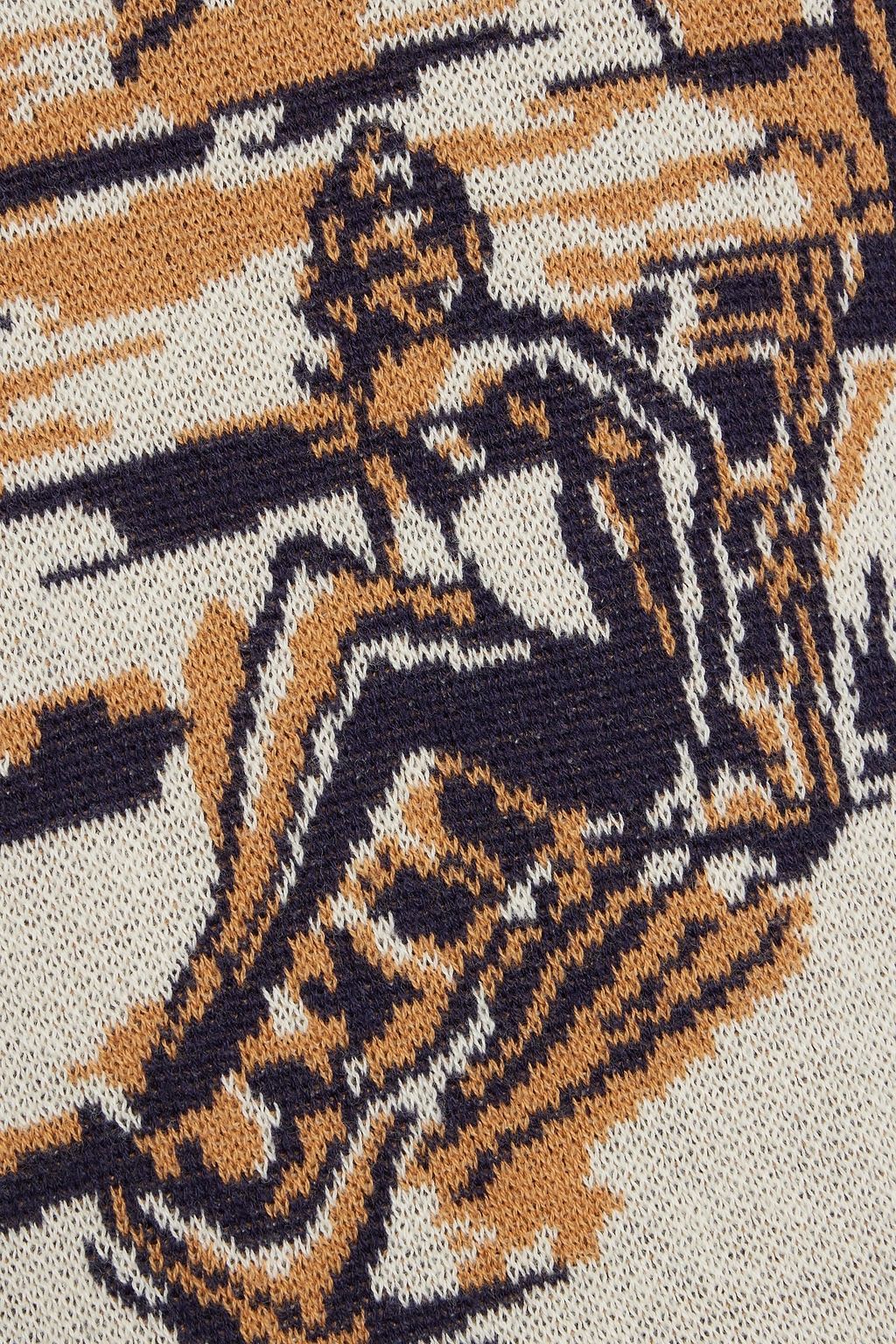 ZIMMERMANN Jacquard-knit cotton top