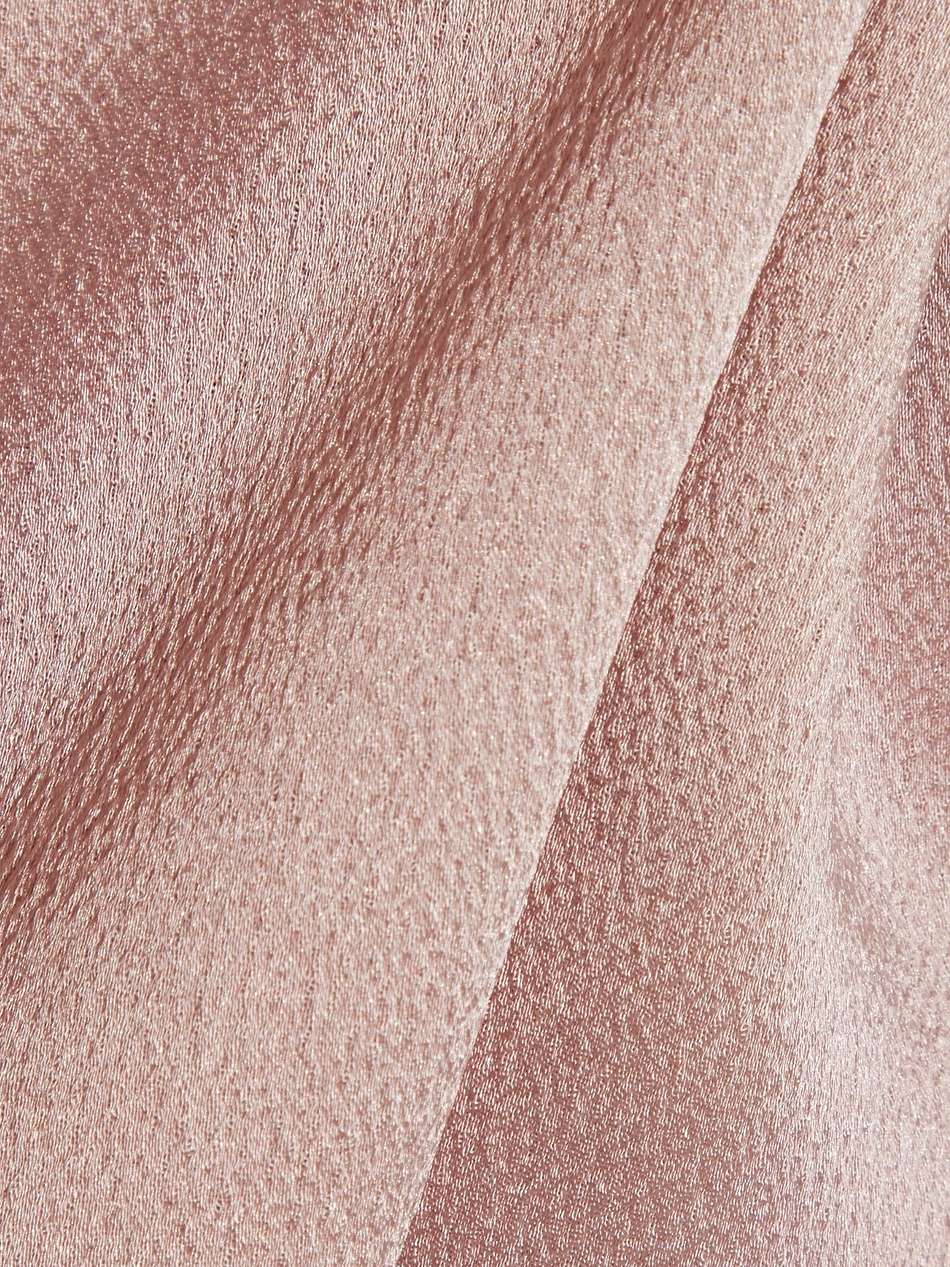 layered hammered satin-crepe mini dress