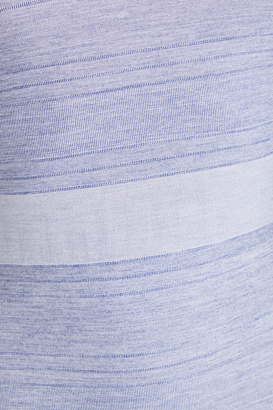 Lisa Marie Fernandez Amber Cotton-blend Chambray Halterneck Swimsuit In Light Blue