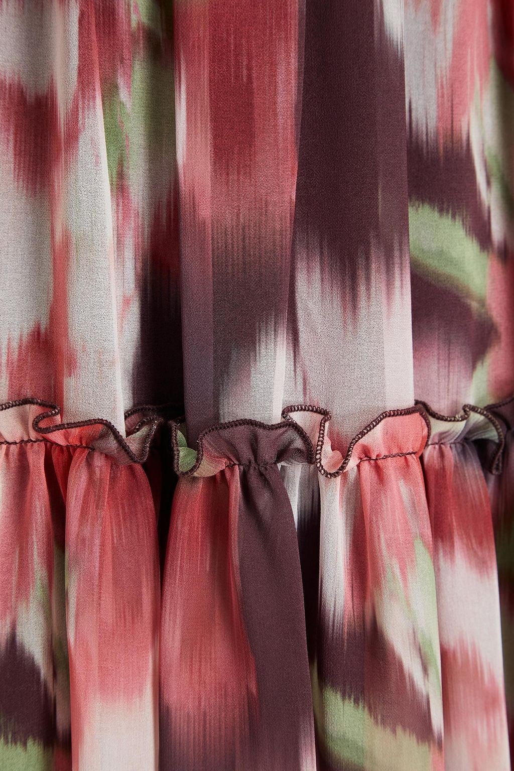 SACHIN & BABI Jamie gathered floral-print chiffon midi dress