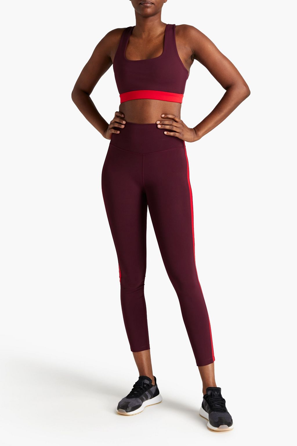 SPLITS59 Dream two-tone stretch sports bra