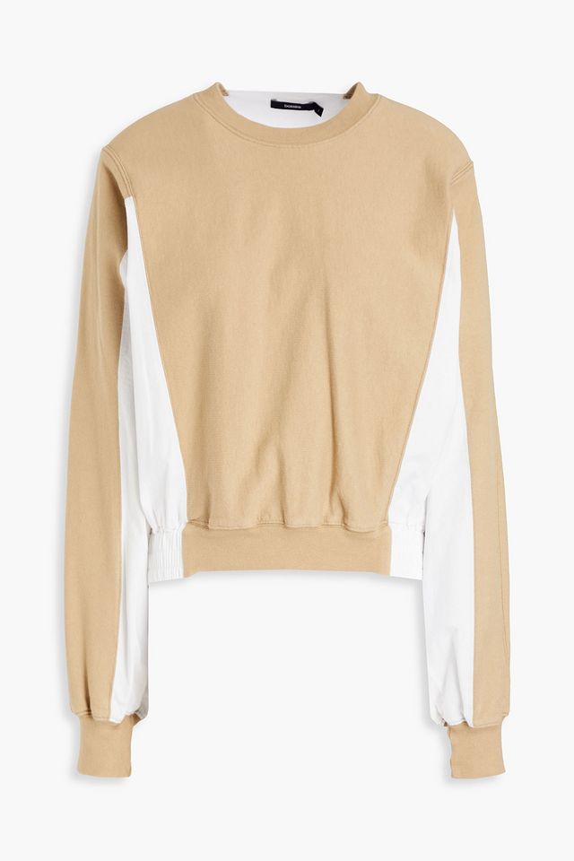 Two-tone organic cotton sweatshirt