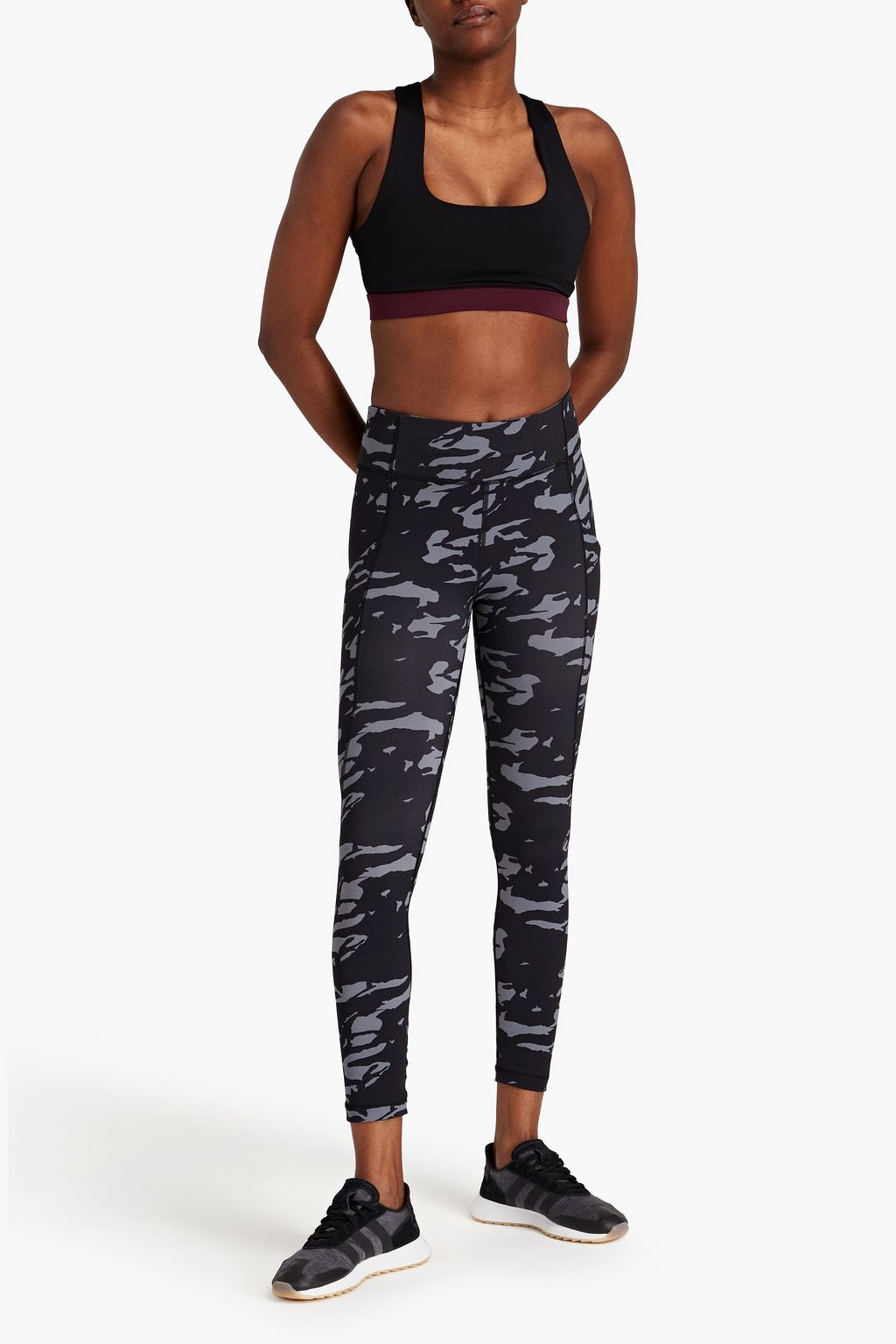 SPLITS59 Dream two-tone stretch sports bra